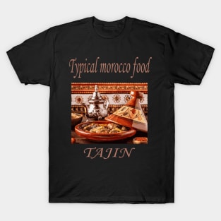 T-shirt, typical Moroccan Tajin food, traditional vegetable food T-Shirt